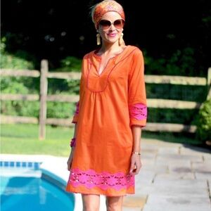 GRETCHEN SCOTT 3/4 Sleeve Tunic Dress